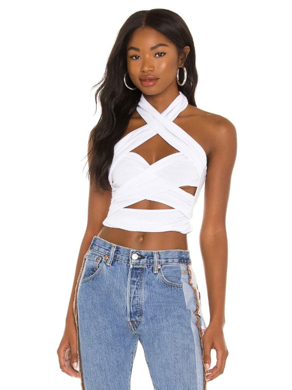 LNA Endless Top in White